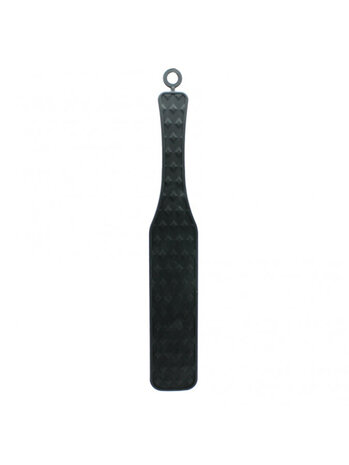 Rimba Latex Play Rimba Silicone Paddle – Double-sided slapper in black, 37 cm