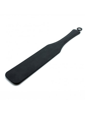 Rimba Latex Play Rimba Silicone Paddle – Double-sided slapper in black, 37 cm