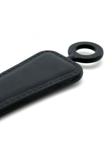 Rimba Latex Play Silikon Paddle – Zweiseitige Klatsche in Schwarz, 37 cm