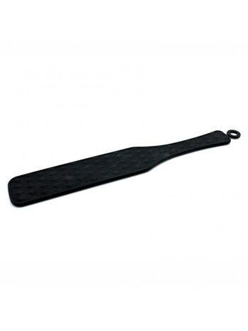 Rimba Latex Play Rimba Silicone Paddle – Double-sided slapper in black, 37 cm