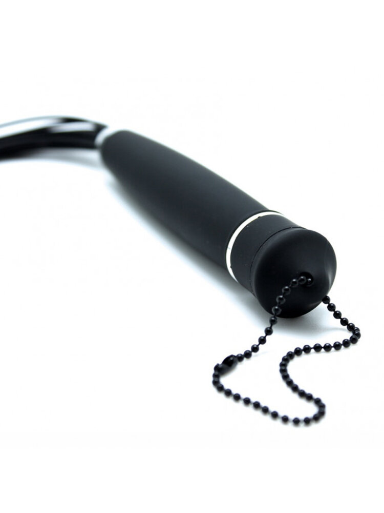 Rimba Latex Play Petit fouet en silicone Rimba à 12 brins, noir Rimba Latex Play Petit fouet en silicone Rimba à 12 brins, noir