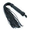 Rimba Latex Play Rimba BDSM Whip with 48 Silicone Strands – Black