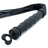 Rimba Latex Play Rimba BDSM Whip with 48 Silicone Strands – Black