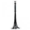 Rimba Latex Play Rimba BDSM Whip with 48 Silicone Strands – Black