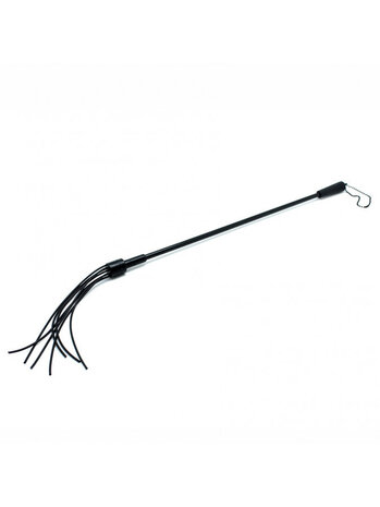 Rimba Latex Play Crop Rimba à 7 brins en silicone - Noir