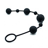 Rimba Latex Play Anale siliconen kralen – 34 cm lang, Ø 2,9 cm, zwart