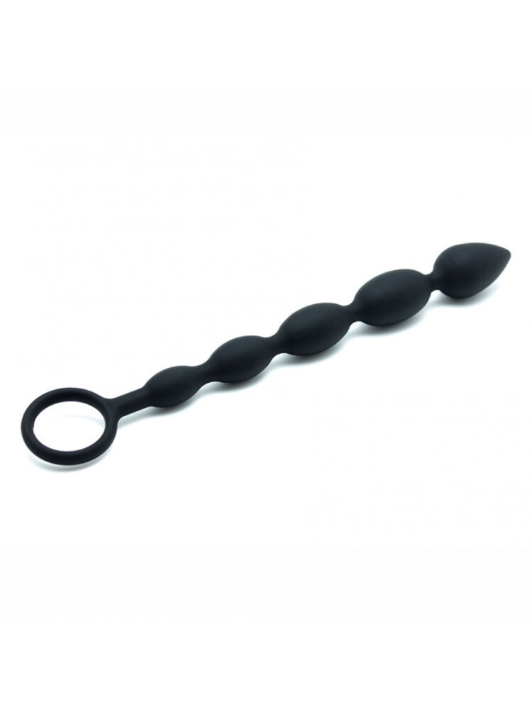 Rimba Latex Play Rimba Anal Beads Silicone 25.5 cm – Flexible & with Retrieval Ring