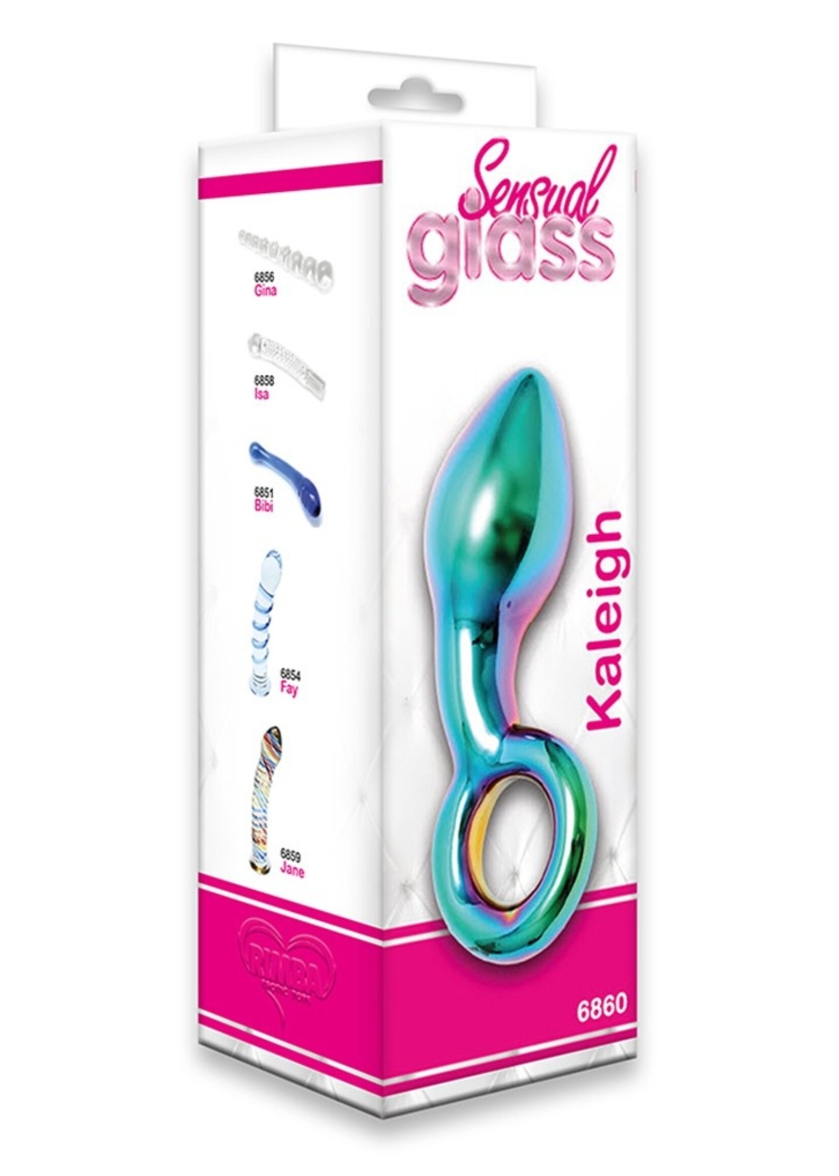 Rimba Sensual Glass Kaleigh - Ø 4,3 x 14 cm - glazen dildo