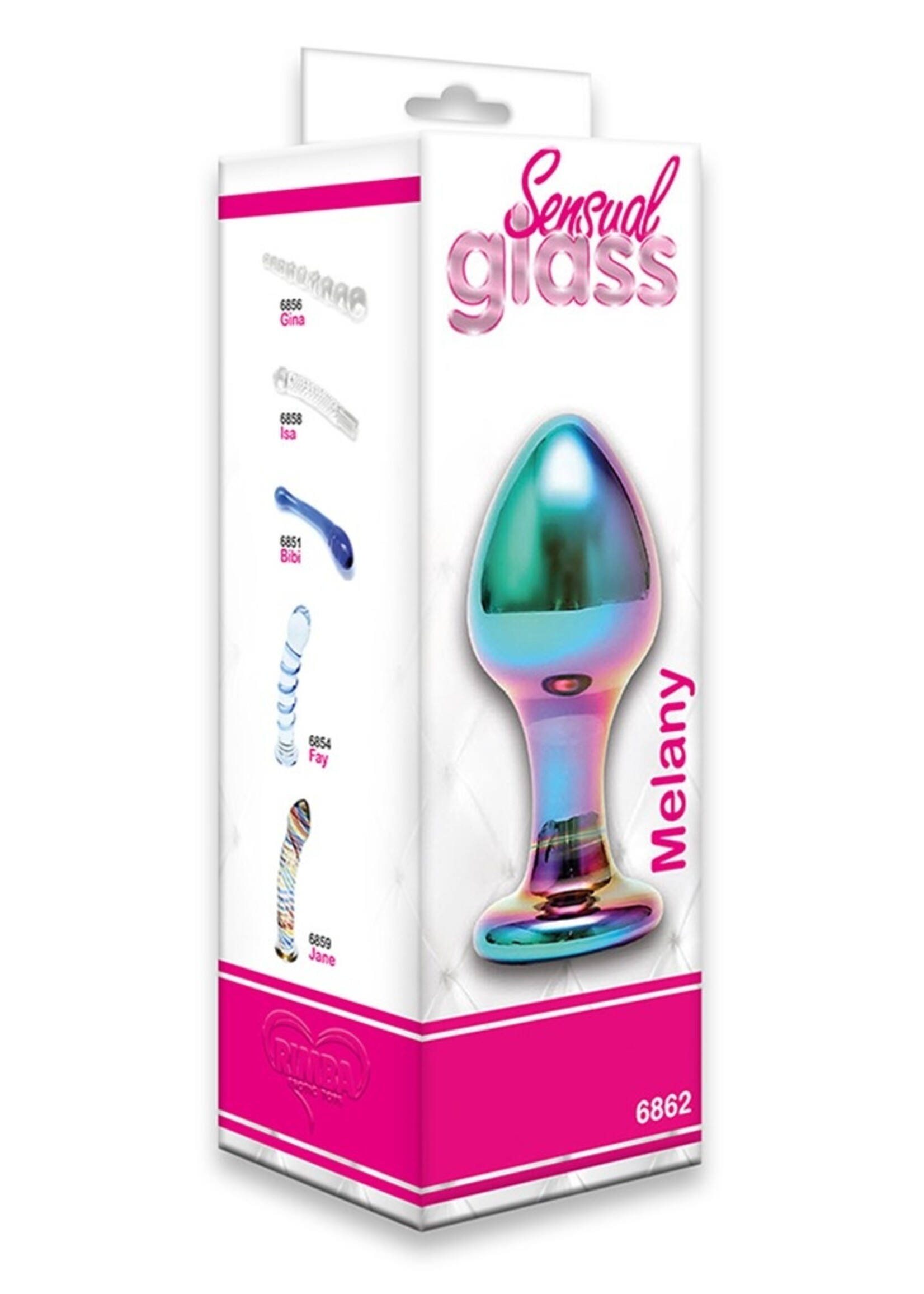 Rimba Sensual Glass Melany - Ø 4.4 x 9.4 cm - Glasdildo