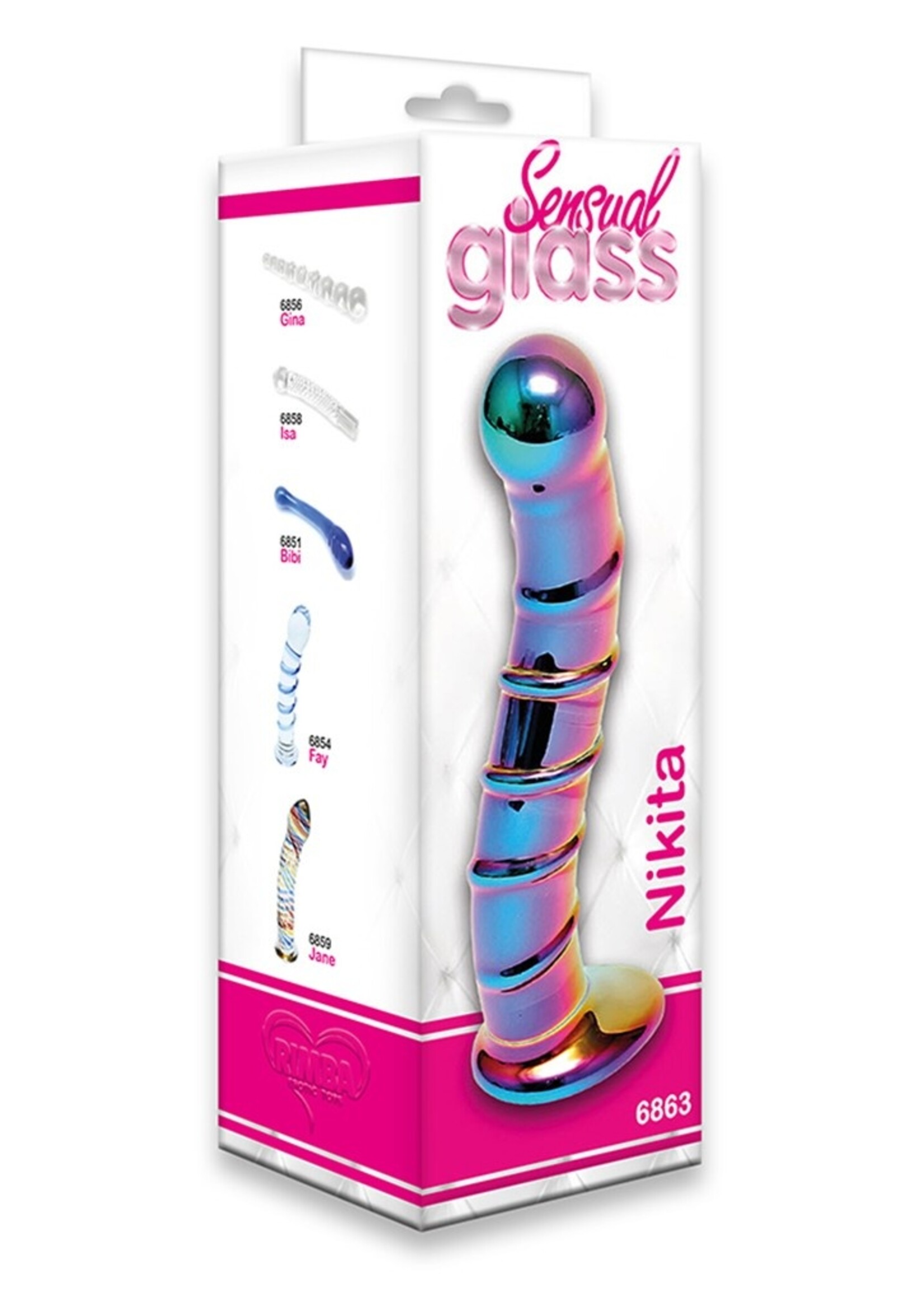 Rimba Sensual Glass Nikita - Ø 3.3 x 17.2 cm - Glasdildo