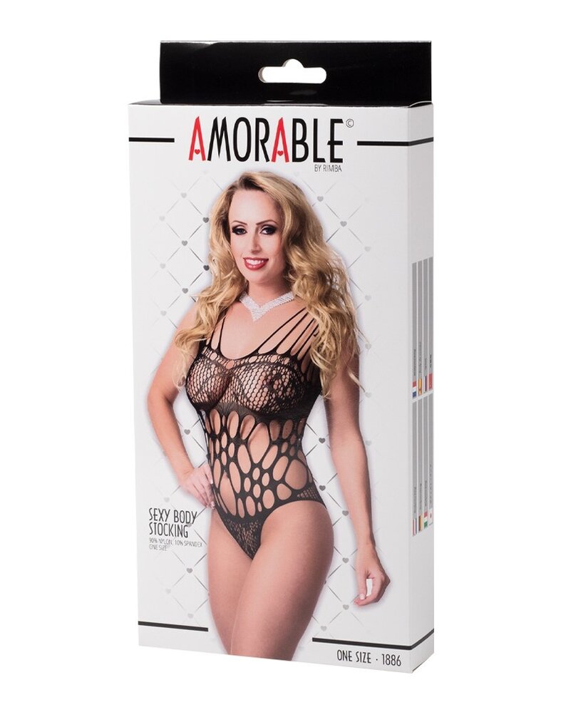 Amorable by Rimba Bodystocking - One Size - Schwarz Amorable by Rimba Bodystocking - One Size - Schwarz