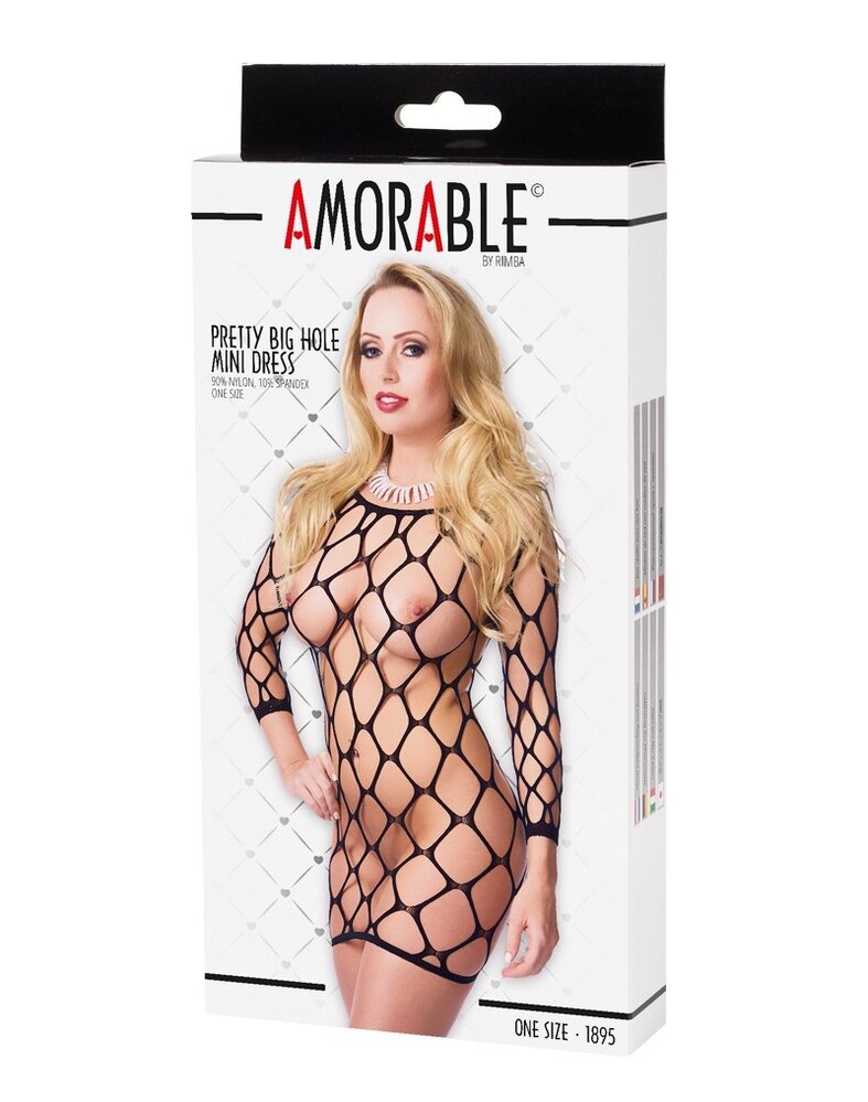 Amorable by Rimba Amorable by Rimba - Big Hole Minikleid - One Size - Schwarz