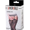 Amorable by Rimba Strumpfhose mit Hosenträger - One Size - Schwarz