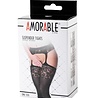 Amorable by Rimba Strumpfhose mit Hosenträger - One Size - Schwarz