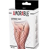 Amorable by Rimba Panty met jarretels - One Size - Zwart
