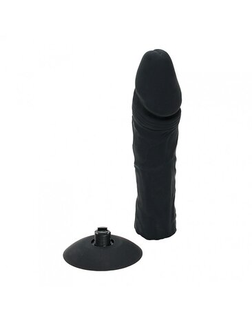Rimba Latex Play Austauschbaren Dildo - mit Schraubgewinde & Saugfuß - Ø 5 x 20 cm