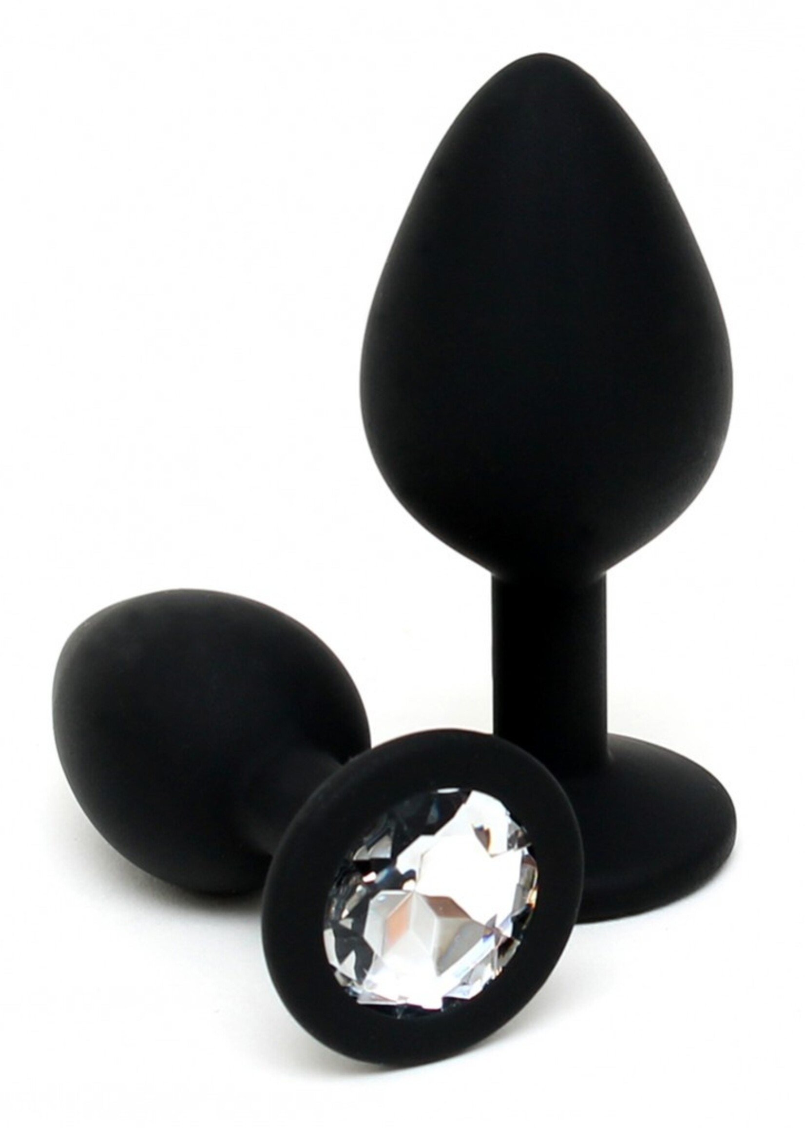 Rimba Latex Play Duo de plugs anaux - Ø2,8 x 7,2 cm / Ø3,8 x 8 cm