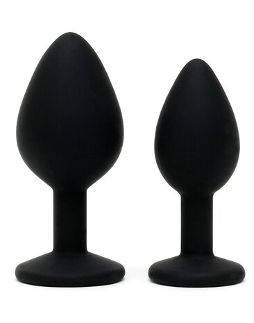 Rimba Latex Play Buttplug Duo Set - Ø2.8 x 7.2 cm / Ø3.8 x 8 cm