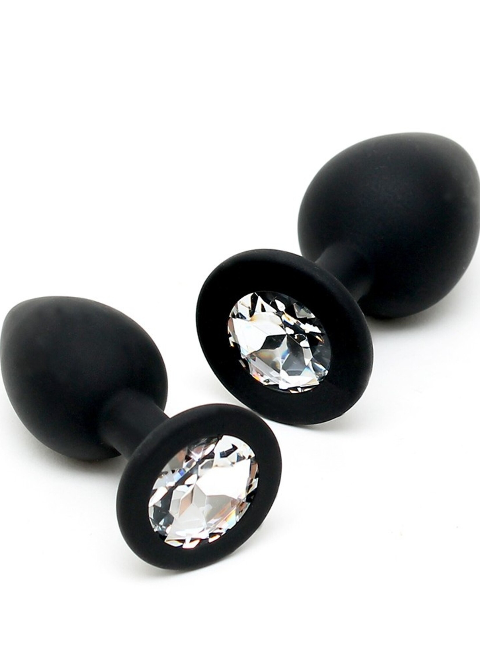 Rimba Latex Play Duo de plugs anaux - Ø2,8 x 7,2 cm / Ø3,8 x 8 cm