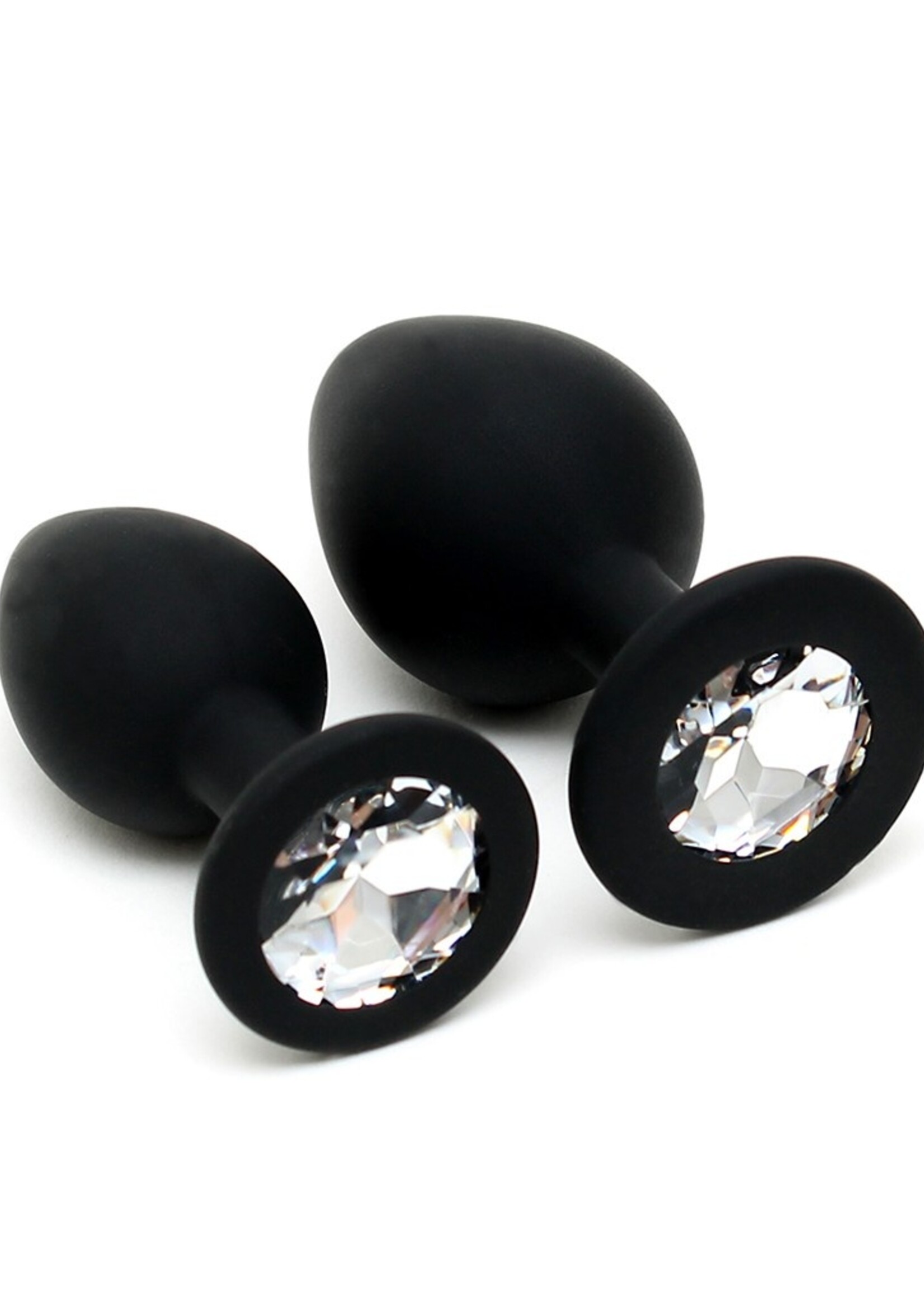 Rimba Latex Play Duo de plugs anaux - Ø2,8 x 7,2 cm / Ø3,8 x 8 cm
