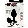 Rimba Latex Play Buttplug Duo Set - Ø2.8 x 7.2 cm / Ø3.8 x 8 cm