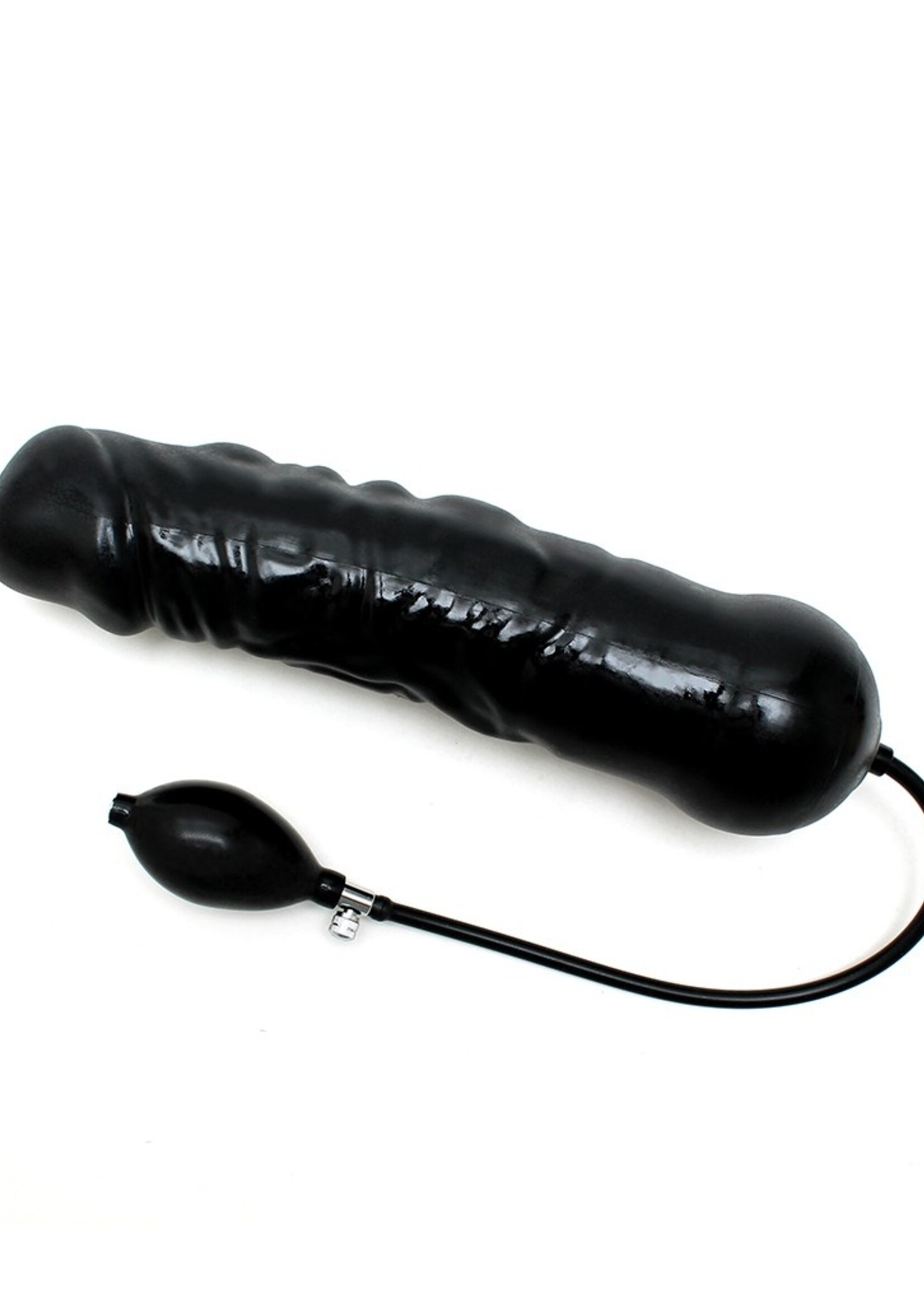 Rimba Latex Play Aufblasbarer XXL Dildo in Penis-Form mit massiven Kern -  Ø 7.5 x 34 cm