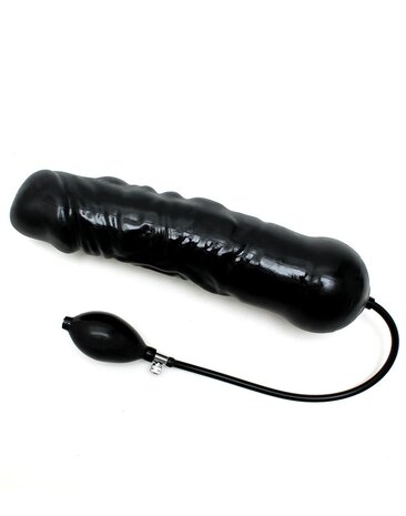Rimba Latex Play Rimba - Inflatable XXL dildo in penis shape with solid core - Ø 7.5 x 34 cm