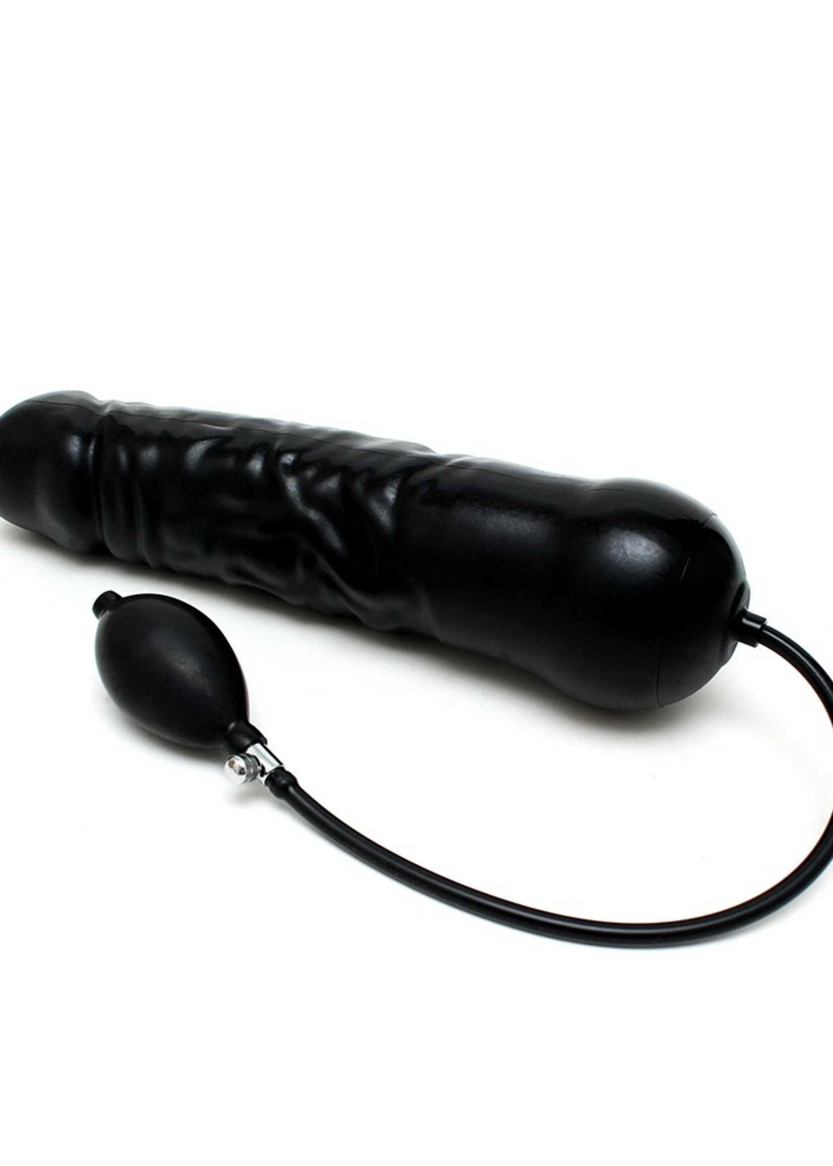 Rimba Latex Play Aufblasbarer XXL Dildo in Penis-Form mit massiven Kern -  Ø 7.5 x 34 cm