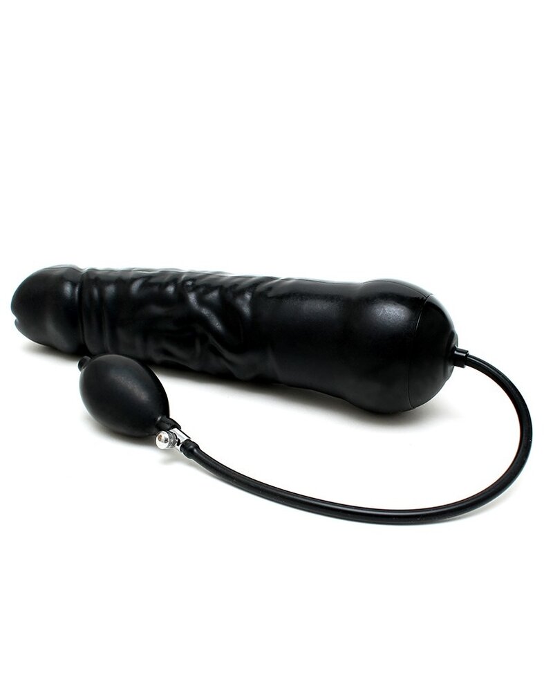 Rimba Latex Play Aufblasbarer XXL Dildo in Penis-Form mit massiven Kern -  Ø 7.5 x 34 cm