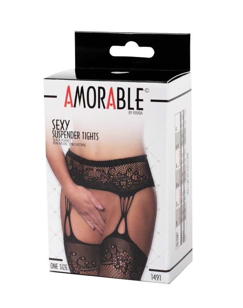 Amorable by Rimba Amorable by Rimba - Culotte porte-jarretelles - Talle unique - Noir