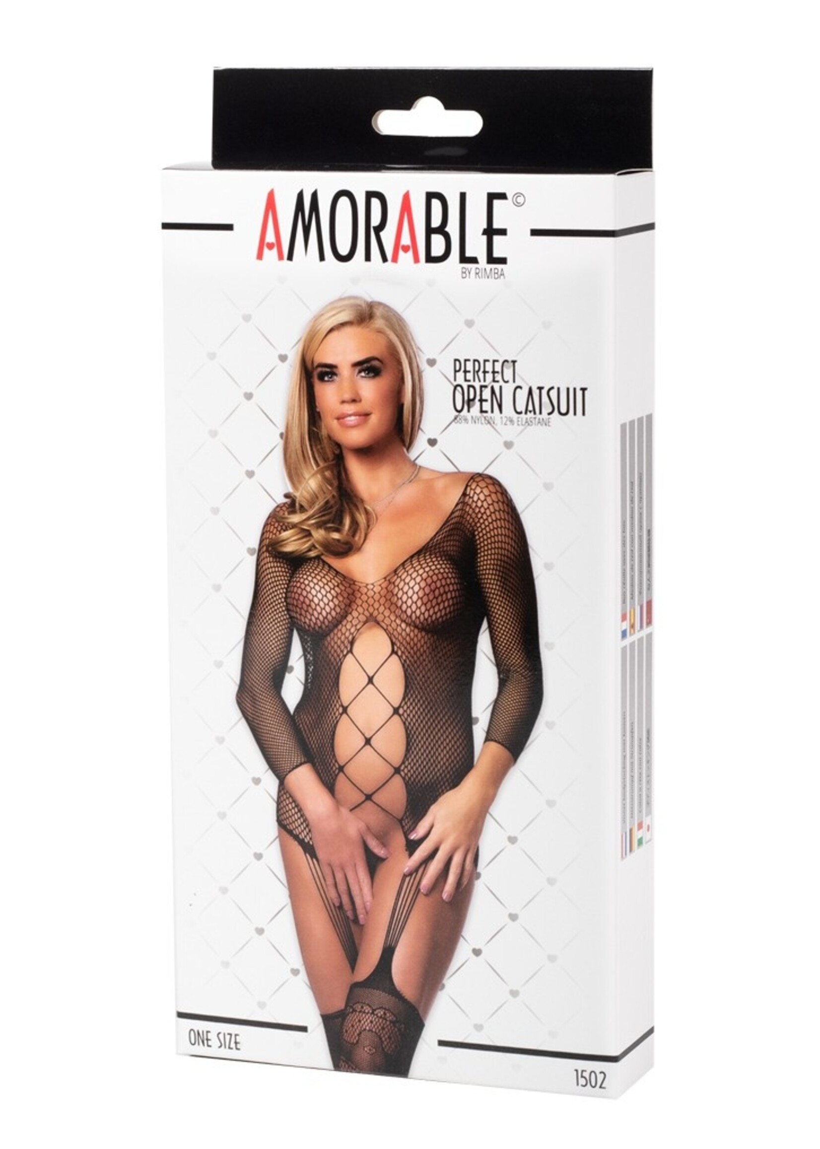 Amorable by Rimba Offener Catsuit - One Size - Schwarz
