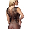 Amorable by Rimba Catsuit ouverte avec motif ailes d'ange - Talle unique - Noir