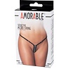 Amorable by Rimba Mini string met rits - One size - Zwart Amorable by Rimba Mini string met rits - One size - Zwart