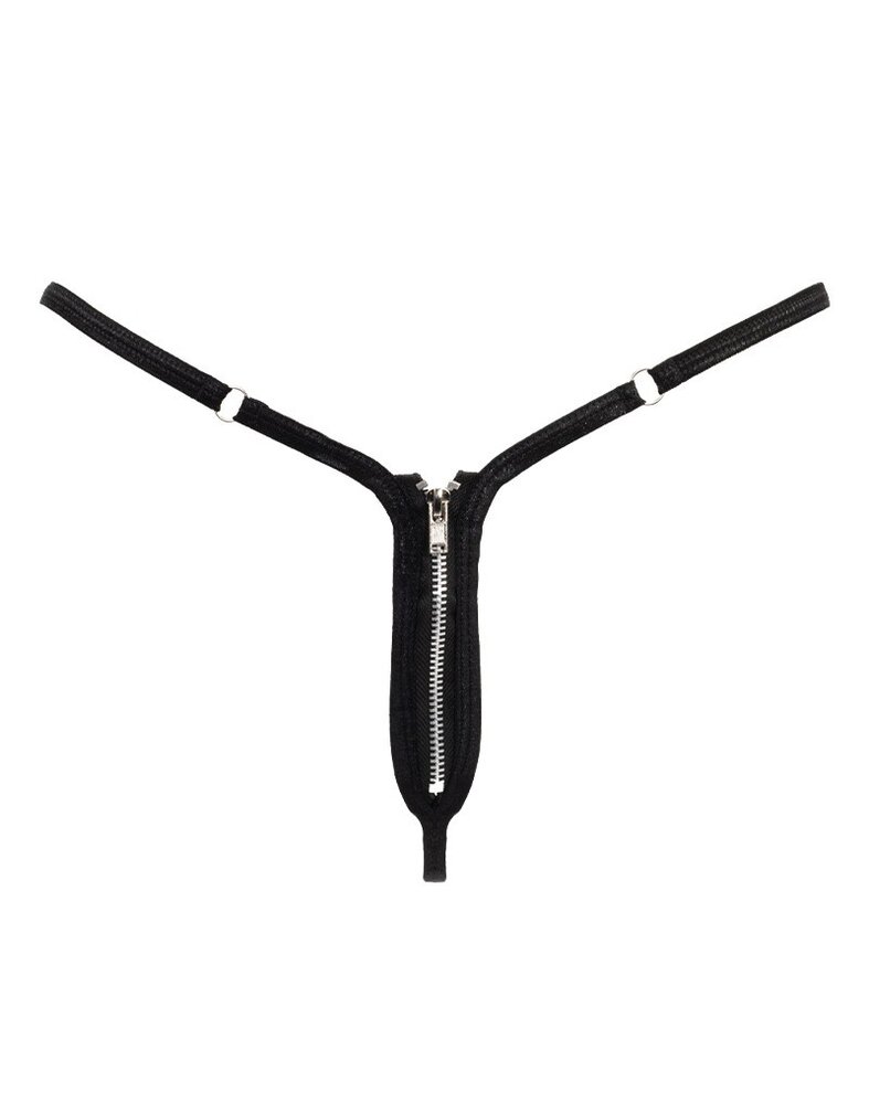 Amorable by Rimba Amorable by Rimba - Mini G-String mit Reißverschluss - One Size - Schwarz Amorable by Rimba Amorable by Rimba - Mini G-String mit Reißverschluss - One Size - Schwarz