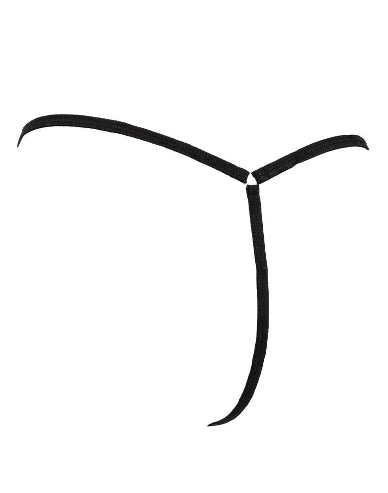 Amorable by Rimba Mini string met rits - One size - Zwart Amorable by Rimba Mini string met rits - One size - Zwart