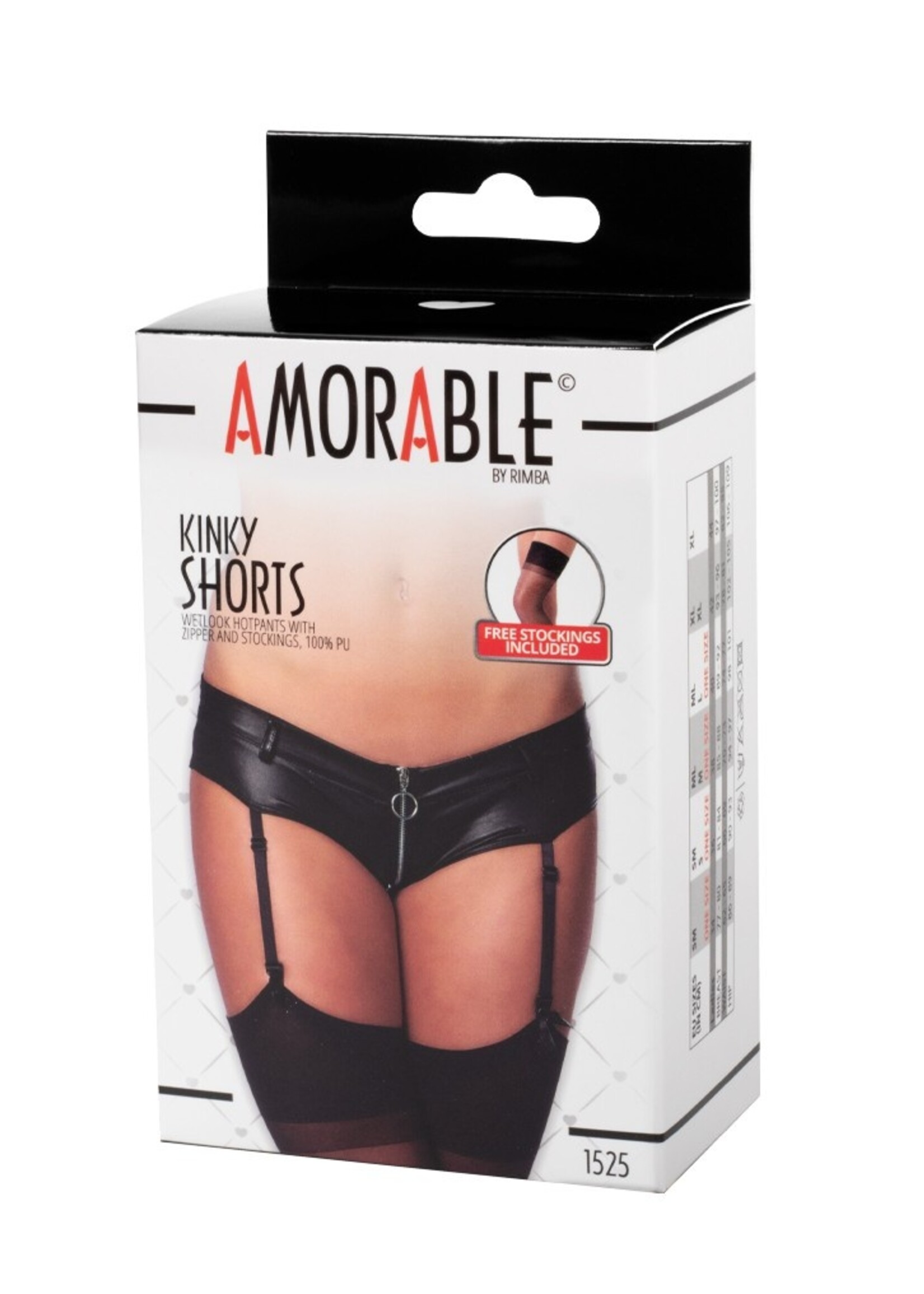 Amorable by Rimba Broek met rits, bretels en kousen