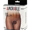 Amorable by Rimba String sans bretelles - Talle unique - Noir / Rouge