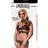 Amorable by Rimba Soutien-Gorge avec slip et tour de cou assortis - Noir