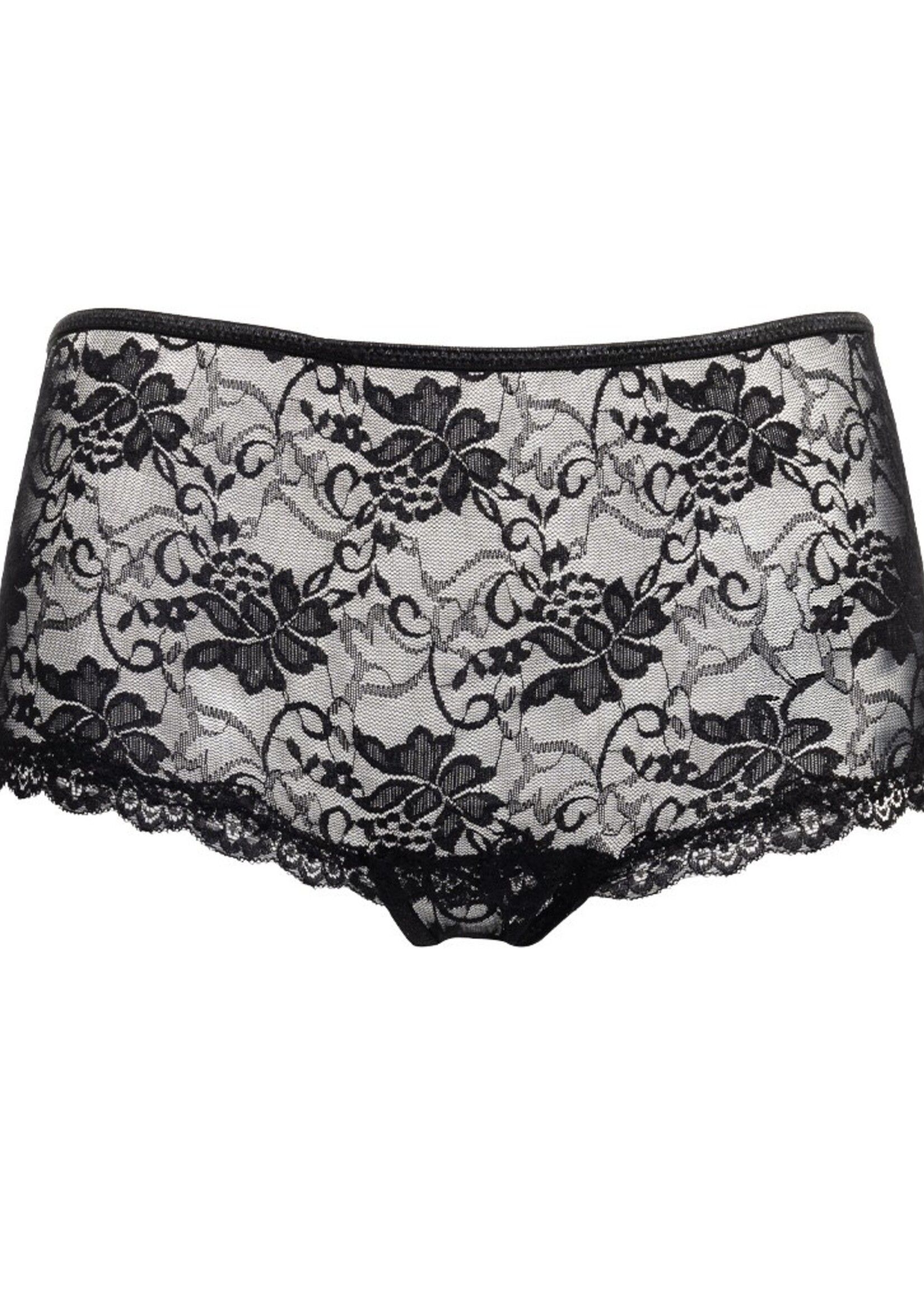 Amorable by Rimba Slip avec dos Ouvert - Talle unique - Noir