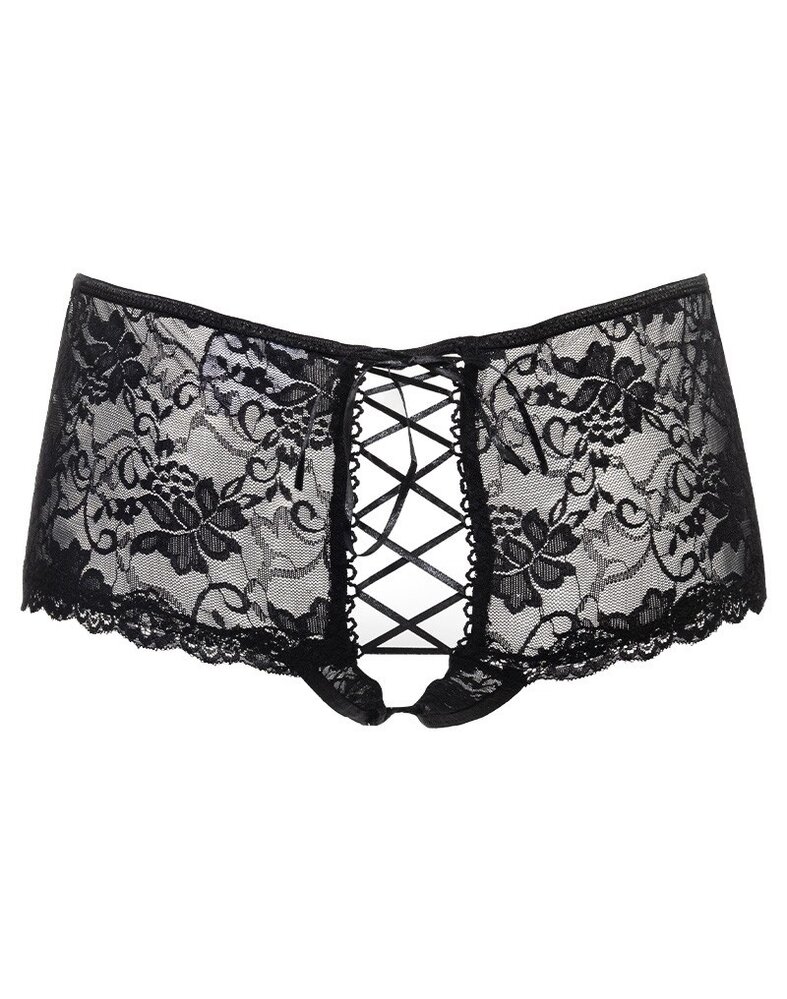 Amorable by Rimba Slip mit offenem Rücken - One Size - Schwarz