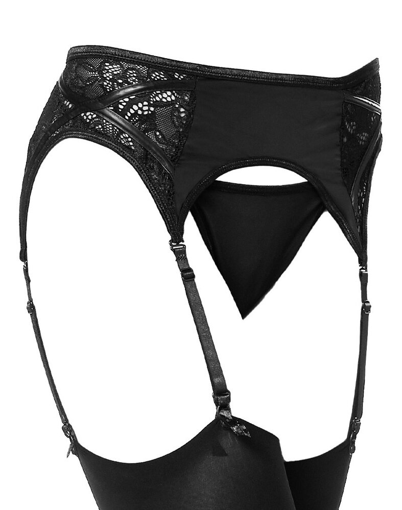 Amorable by Rimba Amorable by Rimba - Porte-jarretelles avec slip et bas - Talle unique - Noir Amorable by Rimba Amorable by Rimba - Porte-jarretelles avec slip et bas - Talle unique - Noir