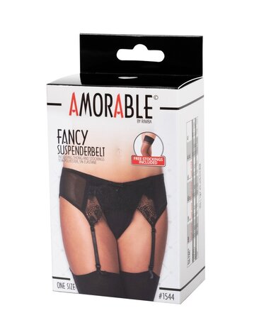 Amorable by Rimba Jarretelgordel met string en kousen - One Size Amorable by Rimba Jarretelgordel met string en kousen - One Size