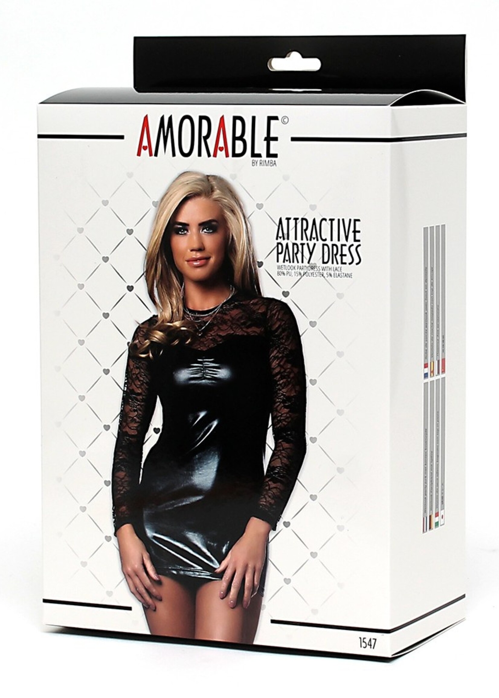 Amorable by Rimba Robe de soirée Wetlook - Noir