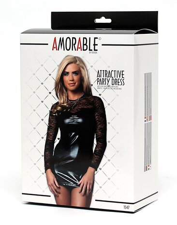 Amorable by Rimba Robe de soirée Wetlook - Noir