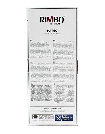 Rimba Toys Rimba Toys - Paris - Apple-Shaped Kegel Ball Ø 4 x 9 cm Rimba Toys Rimba Toys - Paris - Apple-Shaped Kegel Ball Ø 4 x 9 cm