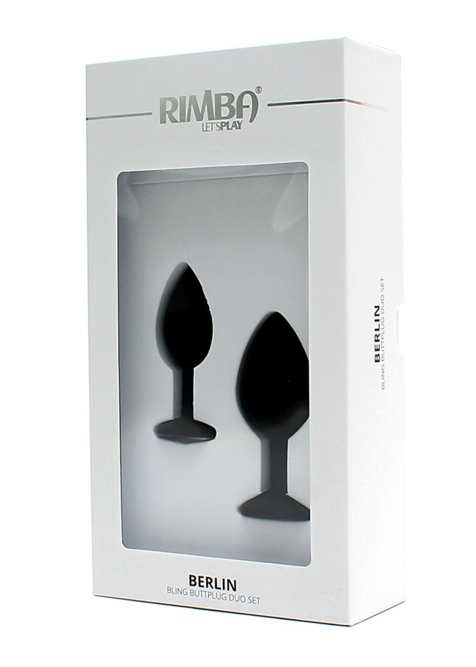 Rimba Toys Berlin - Bling Buttplug Duo set - Ø 2.8 x 7.2 / Ø 3.8 x 8 cm