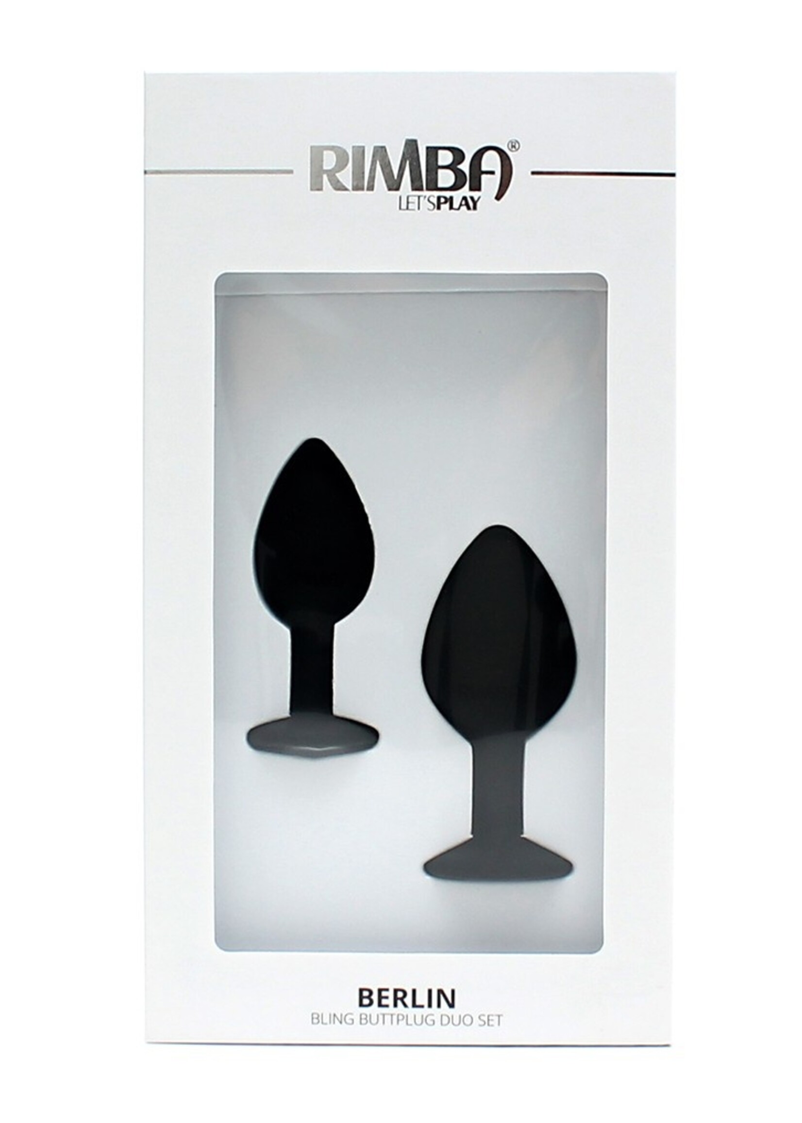 Rimba Toys Berlin - Bling Buttplug Duo set - Ø 2.8 x 7.2 / Ø 3.8 x 8 cm