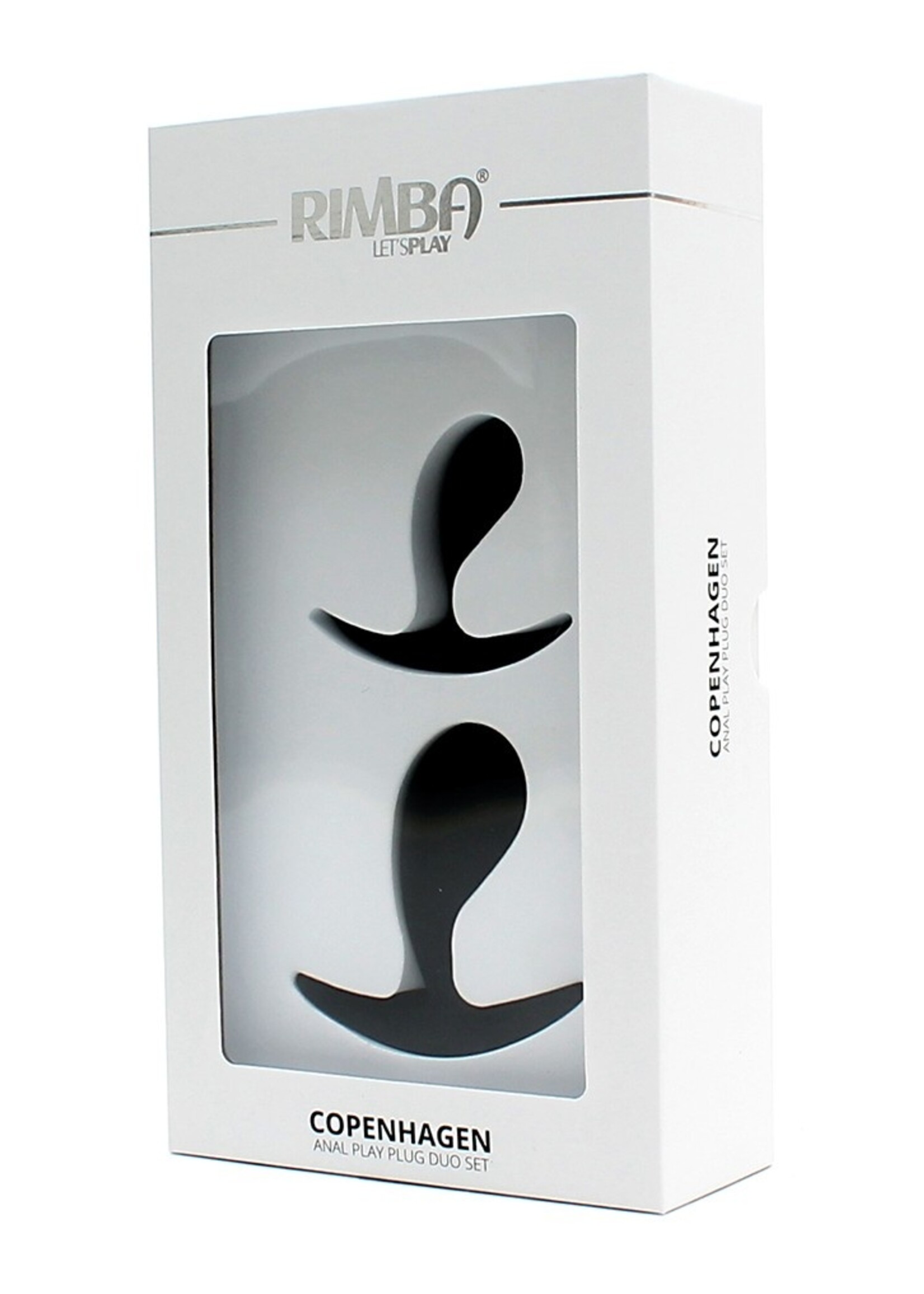 Rimba Toys Copenhagen anal plugs - 2.7 x 6.5 x 7 cm / 2.2 x 6.2 x 5.3 cm