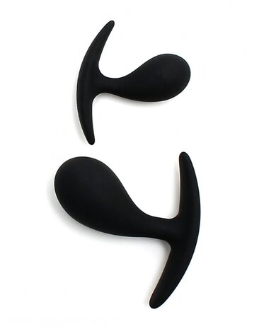 Rimba Toys Copenhagen anal plugs - 2.7 x 6.5 x 7 cm / 2.2 x 6.2 x 5.3 cm