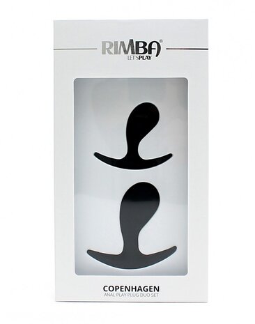 Rimba Toys Copenhagen anal plugs - 2.7 x 6.5 x 7 cm / 2.2 x 6.2 x 5.3 cm